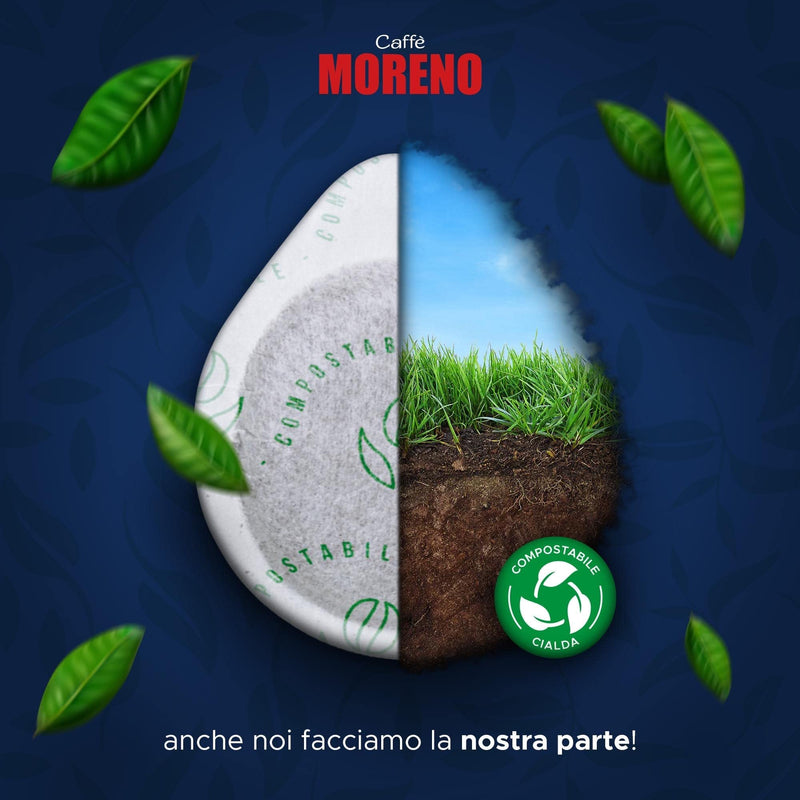 TOP Espresso 50 ESE PODS, CAFFE MORENO USA, Premium Roast, Made in Italy 🇮🇹 Il Vero Espresso Napoletano. - BeesActive Australia