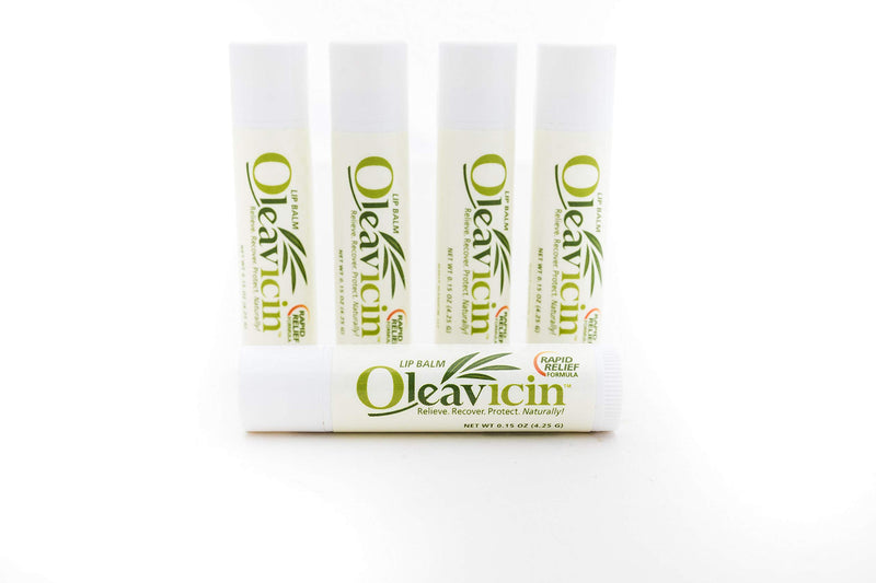 Natural Lip Balm by Oleavicin | Dry Lip Relief | Patented Moisturizing Formula for Chapped Lips | Organic Olive Leaf Extract - BeesActive Australia