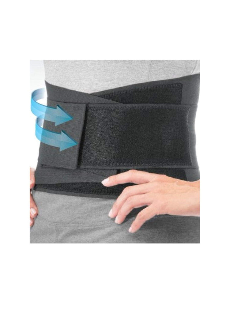 Mueller Sports Medicine Adjustable Back Brace, Back Support, For Men and Women, Black, One Size OSFM - BeesActive Australia