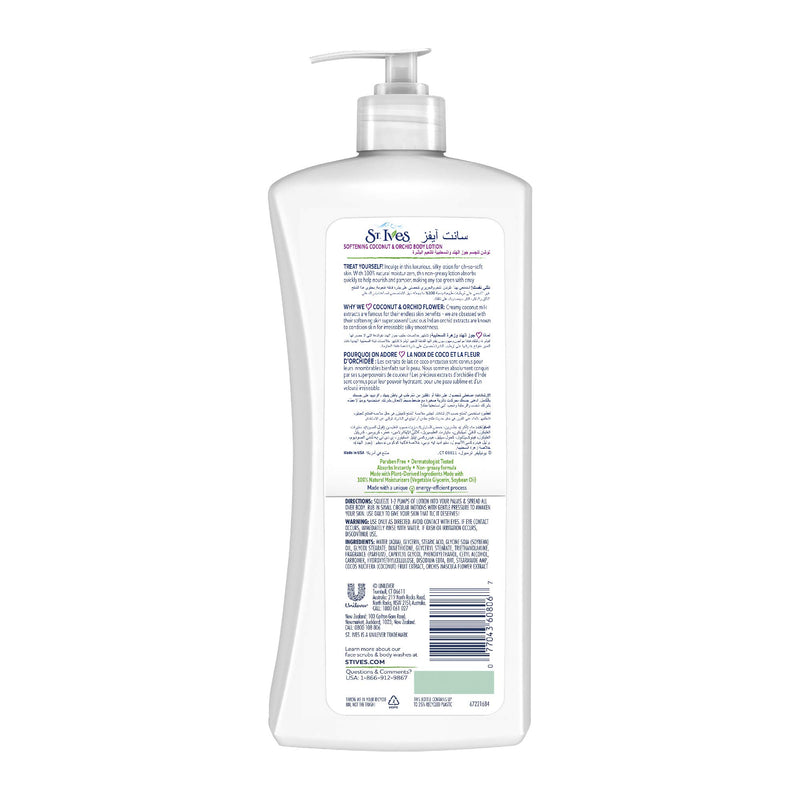St. Ives Softening Body Lotion Coconut & Orchid Extract 21 oz 21 Ounce - BeesActive Australia