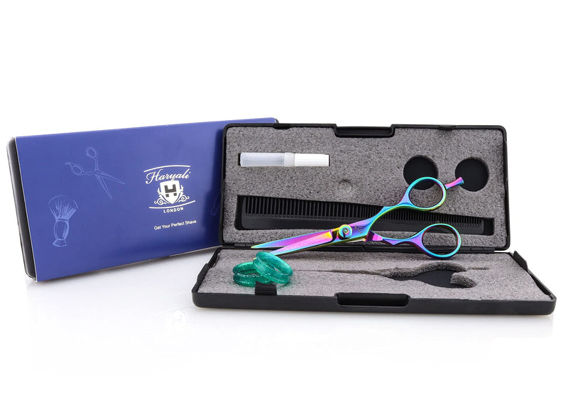 Haryali London Professional Multi 5.5" Hairdressing Barber Scissors Hairdresser Hair Cutting Salon Shears With Razor Sharp Edges Comes in a Black Box - BeesActive Australia