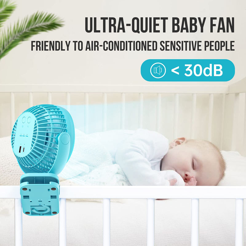 Camping Fan with LED Light - 12000mAh 65 Hours Battery Powered Fan, Rechargeable Fan Use As Power Bank, Tent Fan with Hanging Hook, Portable Clip On Fan, Ceiling Fan for Tent Golf Cart RV Stroller Bed - BeesActive Australia