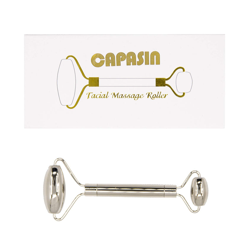 CAPASIN Stainless Steel Face Roller, Facial Massager For Women Skin Care Eye Roller, Beauty & Personal Care Skincare Tool For Face Skin Roller (With Travel Pouch) one - BeesActive Australia