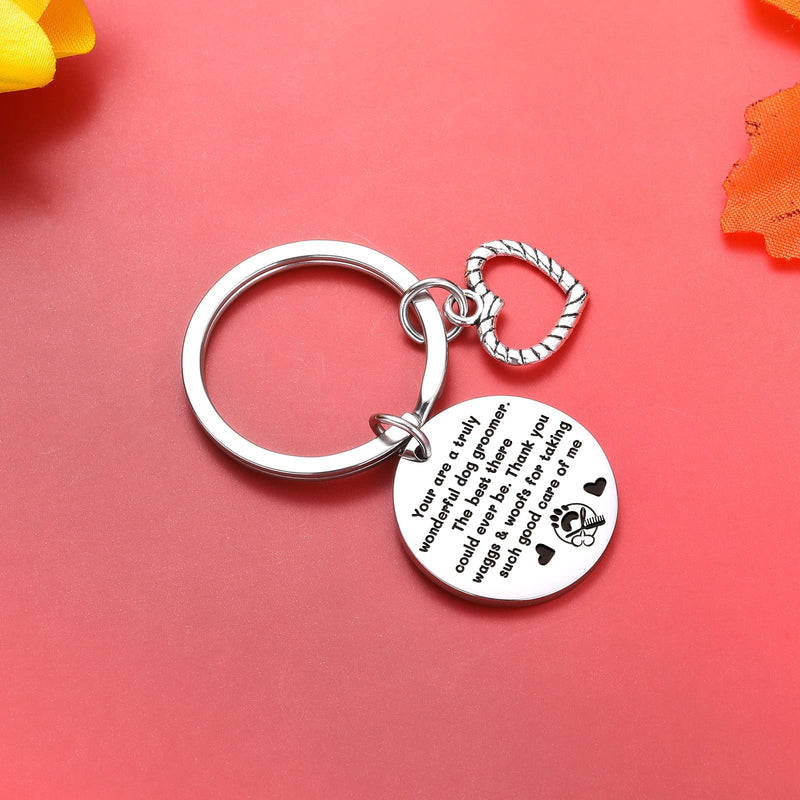 ZQEOU Dog Groomer Gift Coworker Keychan Thank You Jewelry Pet Groomer Gift Christmas Jewelry 1 Standard - BeesActive Australia