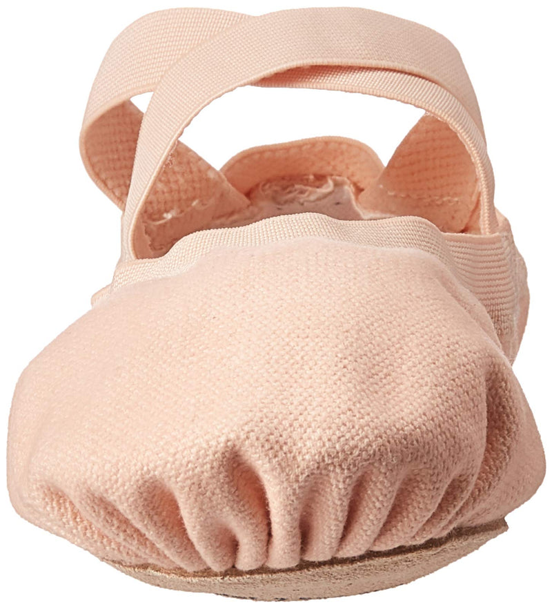 [AUSTRALIA] - Bloch Dance Women's Pro Elastic Canvas Split Sole Ballet Shoe/Slipper 6.5 Wide Pink 