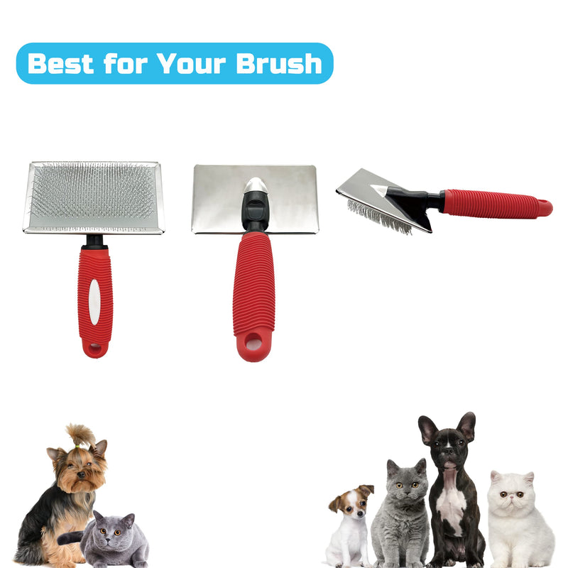 YIRU Gentle Slicker Brush with Protective Balls Massage Pin for Sensitive Skin,Dog Hair Slicker Brush for Dogs Cats Labradoodles with Short to Long Fine Hair,Undercoat,Removes Mats,Loose Fur - BeesActive Australia