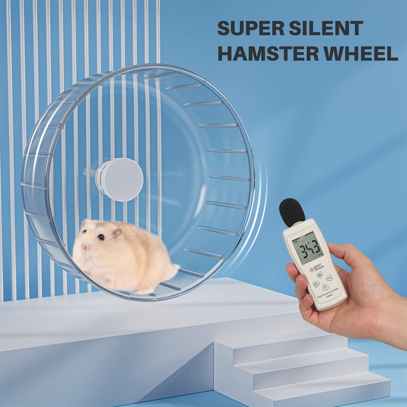 BUCATSTATE Hamster Wheel Silent, 6.7in & 5.5in Hamster Exercise Wheels Basic- Quiet Spinner Hamster Running Wheels for Gerbil Dwarf Syrian Hamster 6.7inch - BeesActive Australia