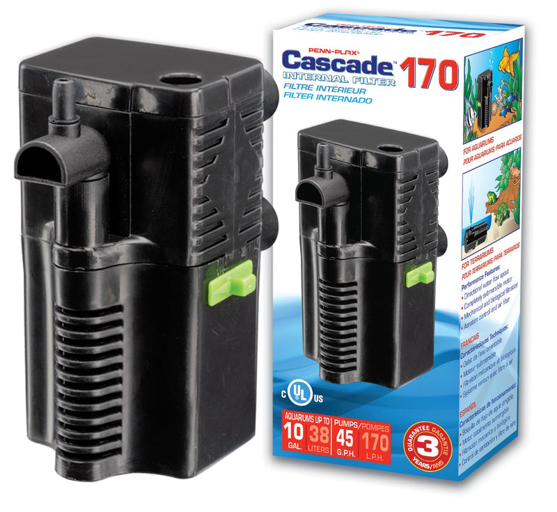 Penn-Plax Cascade 170 Fully Submersible Internal Filter – Provides Physical and Biological Filtration for Freshwater Aquariums, Nano Tanks, and Terrariums - BeesActive Australia