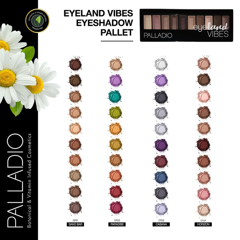 Eyeland Vibes Eyeshadow Palette (California Sunset) California Sunset - BeesActive Australia