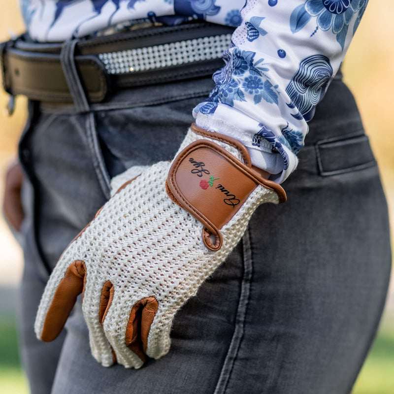 Anni Lyn Sportswear Women's Cavalier Crochet Glove Medium - BeesActive Australia