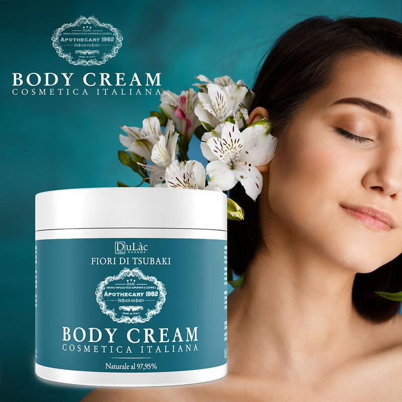 Body Cream Dulàc 16.91 Fl.oz | Skin moisturizer and Firming cream for body care | Tsubaki oil, Passiflora organic extract and Vanilla extract | Natural Formula - BeesActive Australia