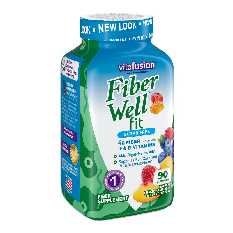 Vitafusion Fiber Well Fit Gummies Supplement, 90 Count (Packaging May Vary) - BeesActive Australia
