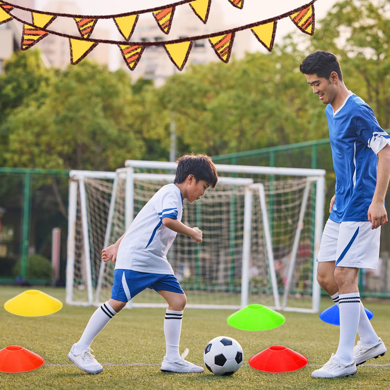 Jyongmer 30 Pcs Disc Cones Training Cones Agility Soccer Cones with Carry Bag for Training, Football, Basketball, Kids, Sports, Field Cone Markers and Other Sports and Games (Thickened Version 22g) - BeesActive Australia