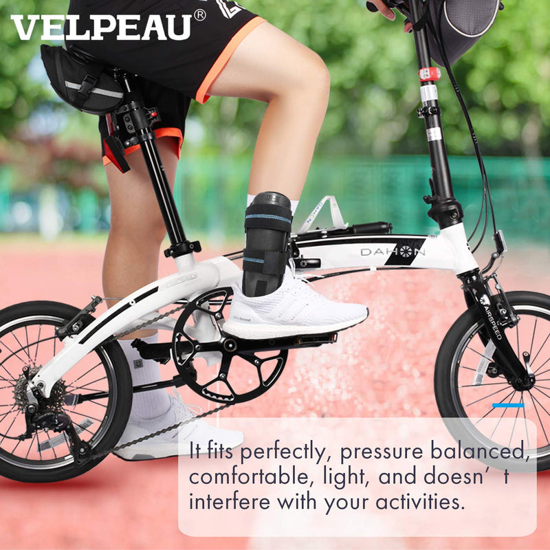 VELPEAU Ankle Brace - Stirrup Ankle Splint - Adjustable Rigid Stabilizer for Sprains, Tendonitis, Post-Op Cast Support and Injury Protection for Women and Men (Gel Pads, Small - Left Foot) Gel Pads-Left Foot Small (Pack of 1) - BeesActive Australia