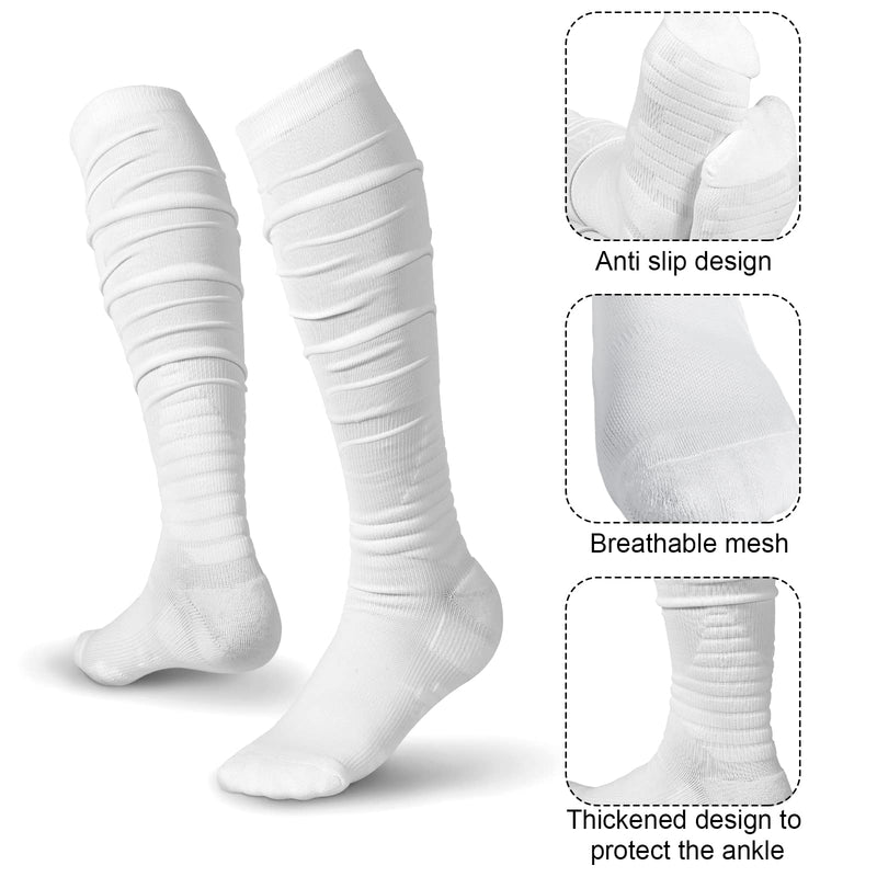 Chuarry Football Socks Non Slip Men Football Socks Extra Long Socks Soccer Socks Over The Knee Athletic Compression Socks 2 - BeesActive Australia