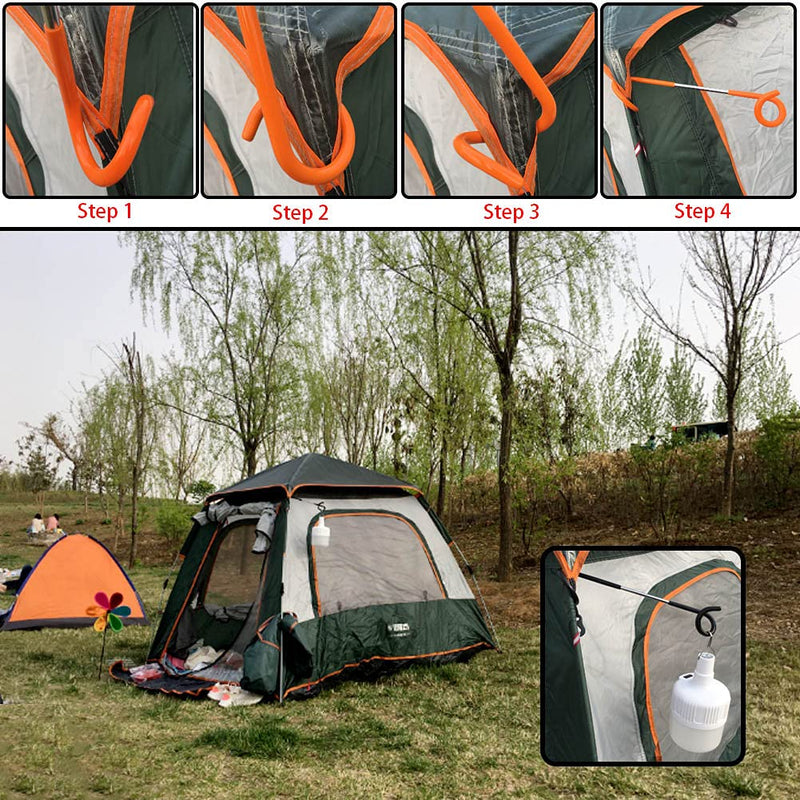 Quality-Life Camping Lantern Hook Hanger 2pcs Black 2pcs - BeesActive Australia