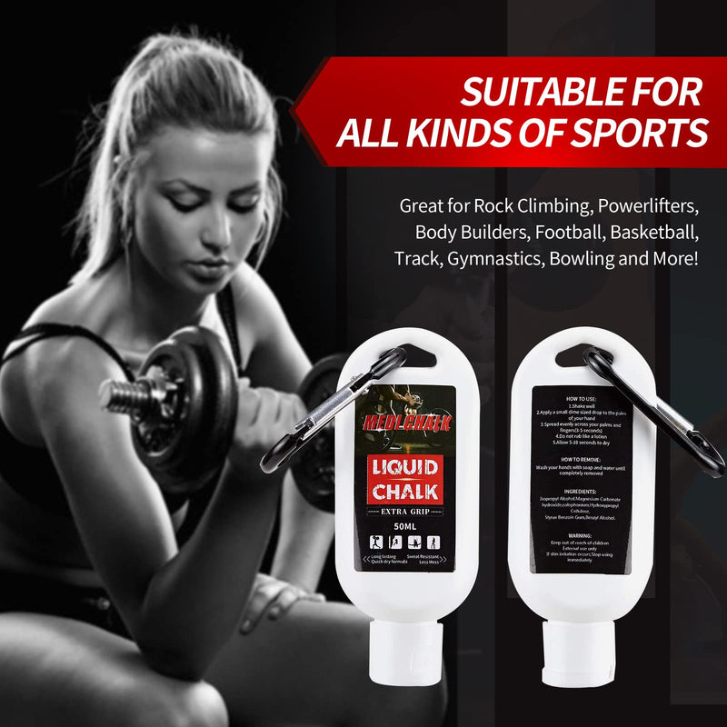 Togear Liquid Chalk MEDICHALK, Sports Chalk, Hand Grip Chalk,Weightlifting Chalk,Gym Chalk,Work Out Chalk for Cross Training, Powerlifting,Pole Dance 50ML - BeesActive Australia