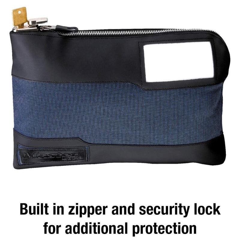 Master Lock 7120D Money Bag with Key Lock 11-1/2 Inch Long, Blue 1 Pack - BeesActive Australia