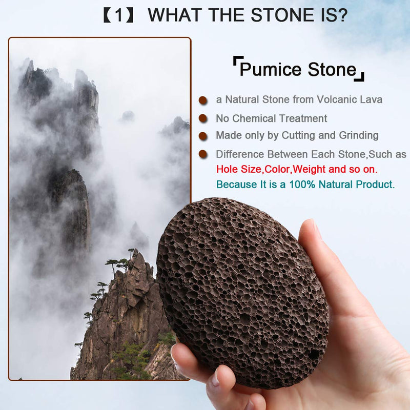 Natural Volcanic Lava Pumice Stone Foot and Hand Skin Pedicure Callus Dead Skin Remover(Brown) - BeesActive Australia