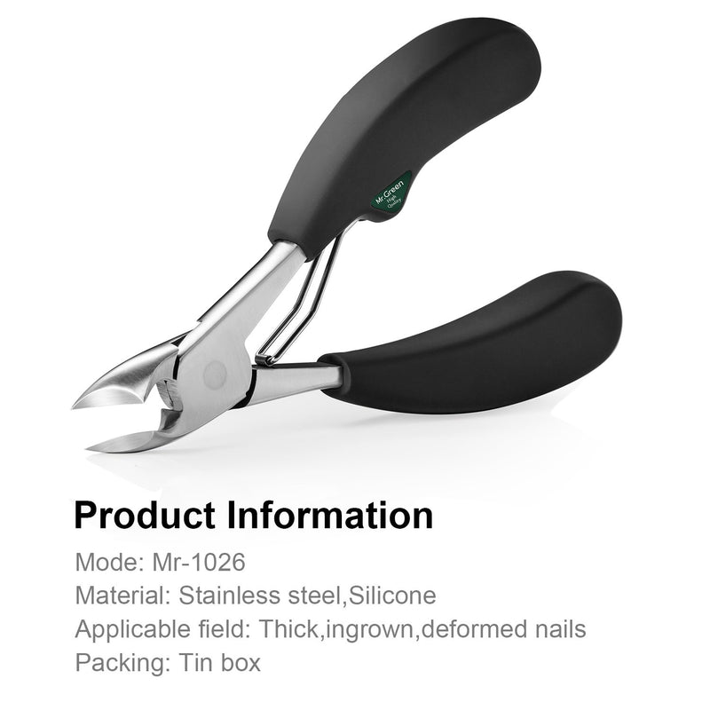 Mr.Green Precision Toenail Clippers for Thick or Ingrown Toenails, Heavy Duty Stainless Steel Cuticle Trimmer, Fingernail Clipper for Seniors - BeesActive Australia