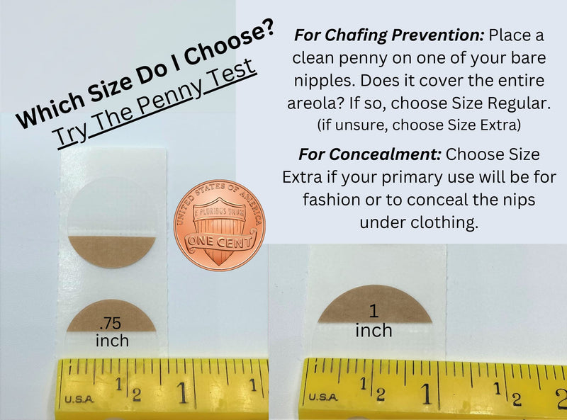 NipEaze - Value Pack - The Original Transparent Nip Protector - 62pairs .75inch or 50pairs 1inch - Nipple Chafing Prevention Regular - 62pairs - BeesActive Australia