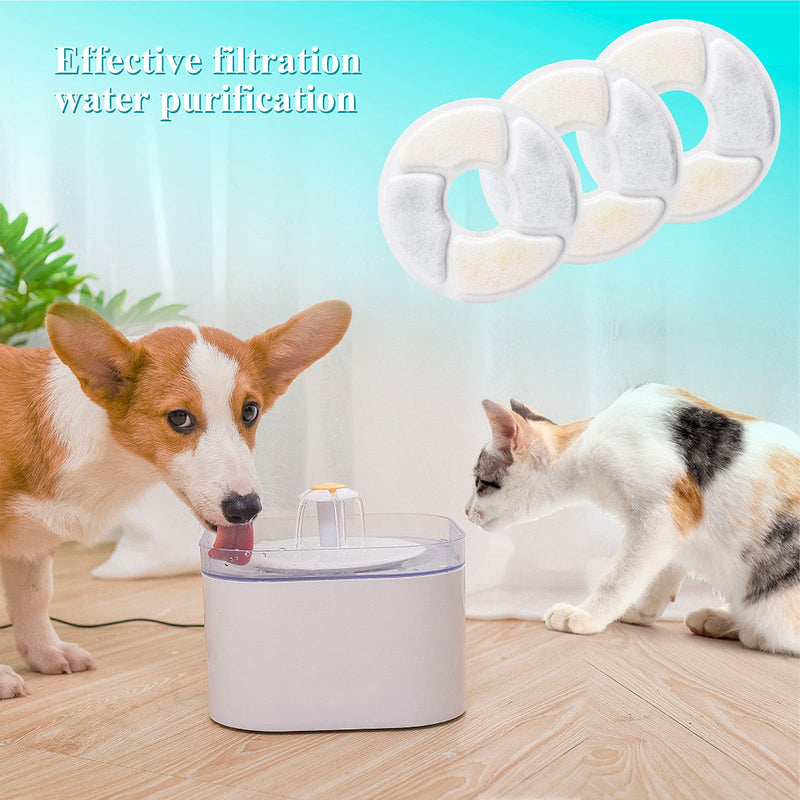 Cat Water Fountain Filters, Pet Fountain Filters Round-16Pcs - BeesActive Australia