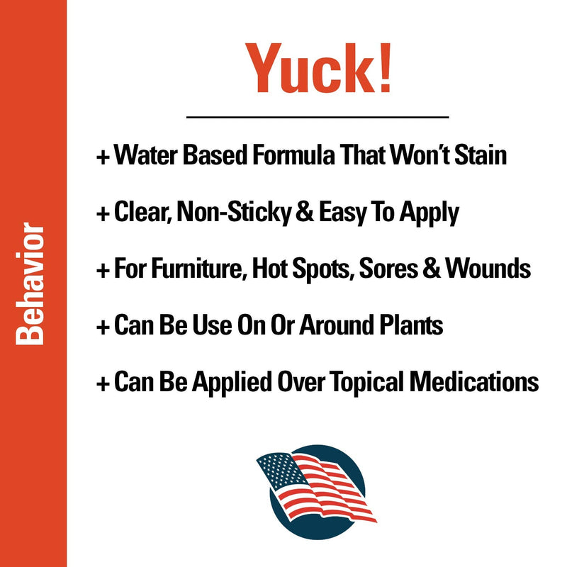 Vet Classics Yuck! No-Chew Training Spray for Dogs, Cats – Water-Based Formula for Dog Chewing – Dog Chew Spray, Cat Chew Spray for Surfaces, Furniture, Bandages, Pet Sores – 8 Oz. - BeesActive Australia