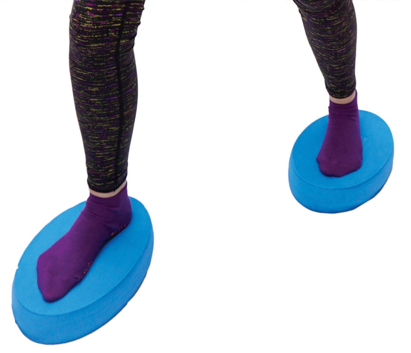 Fit Products Oval Balance Pads/Boards: Pysiotherapy, Pilates, Yoga, Martial Arts, Balance, Endurance, Core Stability, Strength Training, Movement Rehabilitation and Much More! Blue - BeesActive Australia