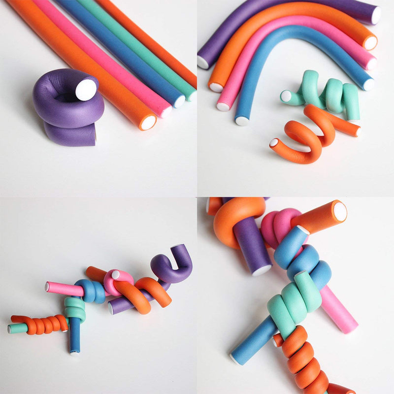 Foam Hair Rollers, Queta 42pcs No Heat Hair Curlers Flexible Rollers Hair Rods For Long Hair Rollers - BeesActive Australia