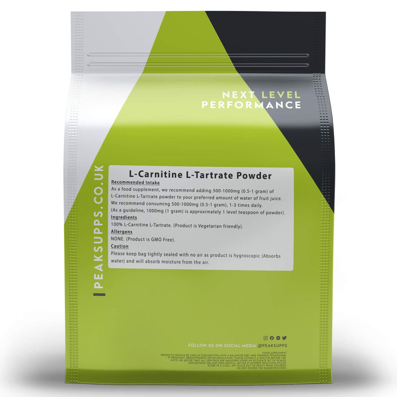 L-Carnitine L-Tartrate Powder 250g | Pure - BeesActive Australia