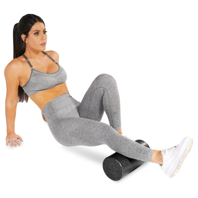 ProsourceFit High Density Speckled Black Foam Rollers 12x6 - BeesActive Australia