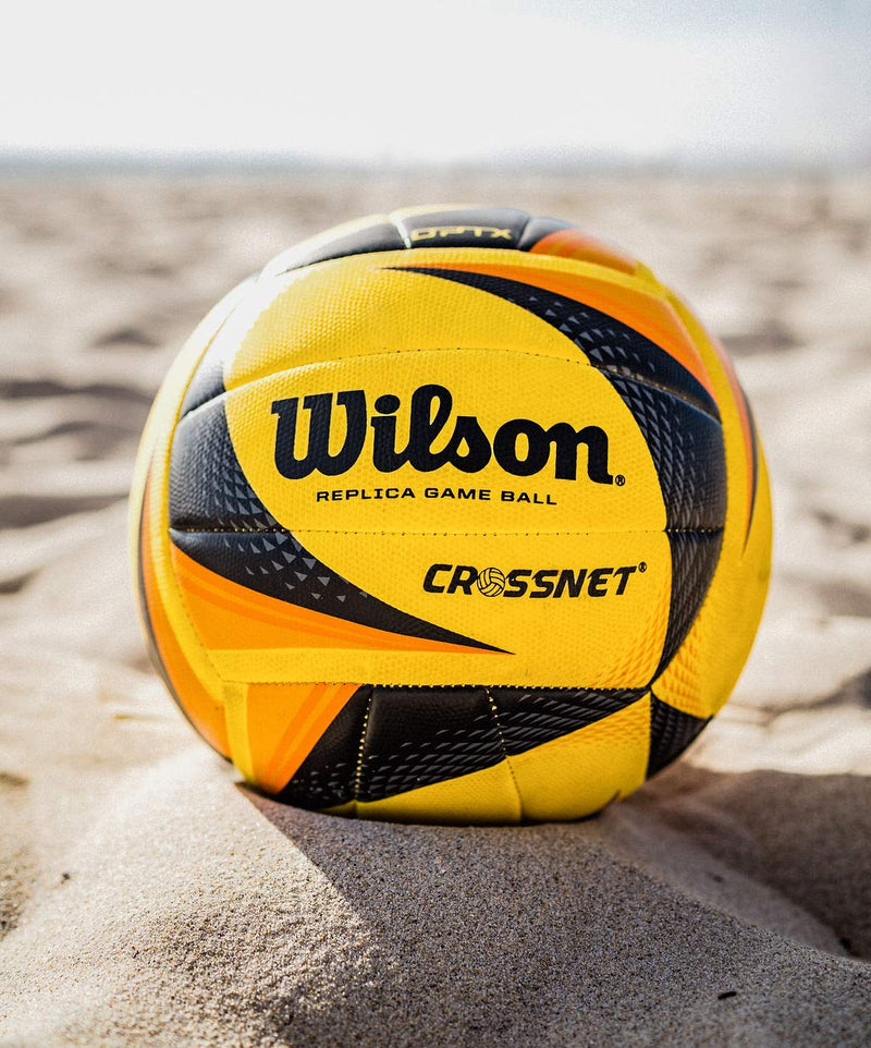 CROSSNET Wilson X OPTX Replica Game Ball - Beach Volleyball Ball - Beach Ball Volleyball - 4 Square Volleyball Game Ball - (10" x 10" X10", 2 lbs) - BeesActive Australia