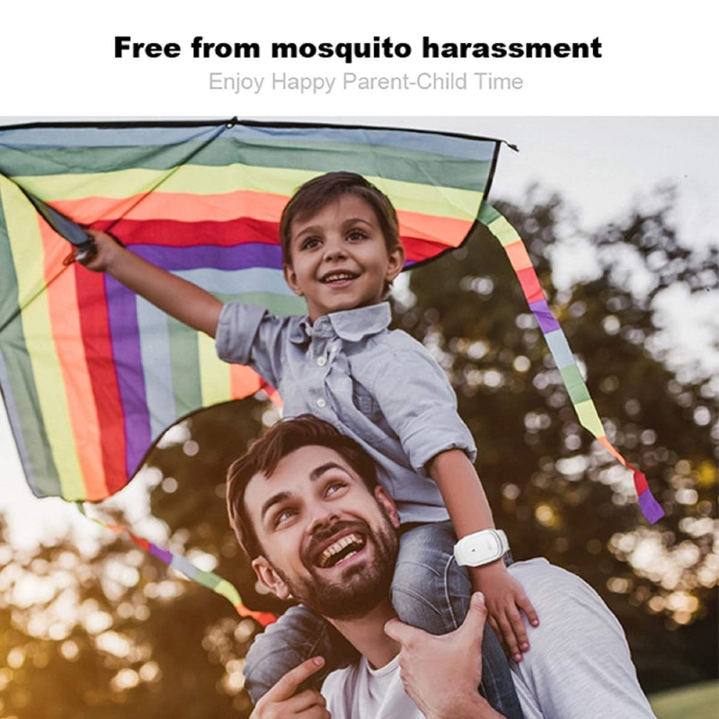 N3 ZELEK Mosquito Repellent Bracelet Mosquito Bands Newest CHIP Insect Repellent Bands Ultrasonic Pest Repeller Wrist Band Pest Control Repellent Bracelet Anti Mosquito Wristband Smart Insect Watch White - BeesActive Australia