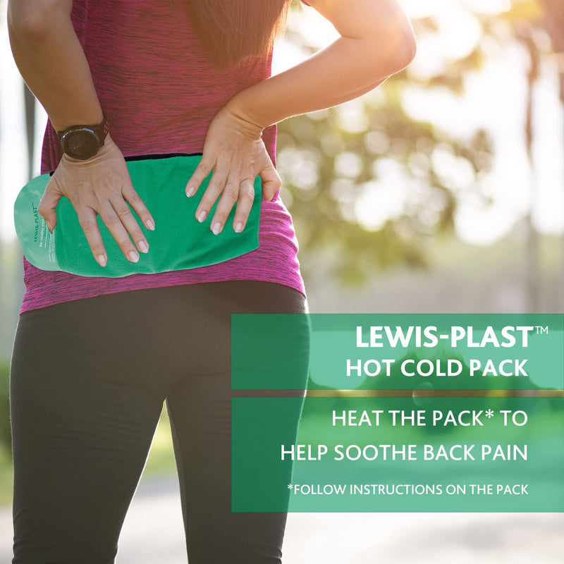 Lewis-Plast Premium Hot & Cold Reusable Gel Pack Compress Wrap with Sleeve - Ice Heat Packs for Knee, Back, Shoulder, Ankle and Neck Injury- Cramps, Migraine, Toothache, Bruises, Lumbar, Sciatica Pain - BeesActive Australia