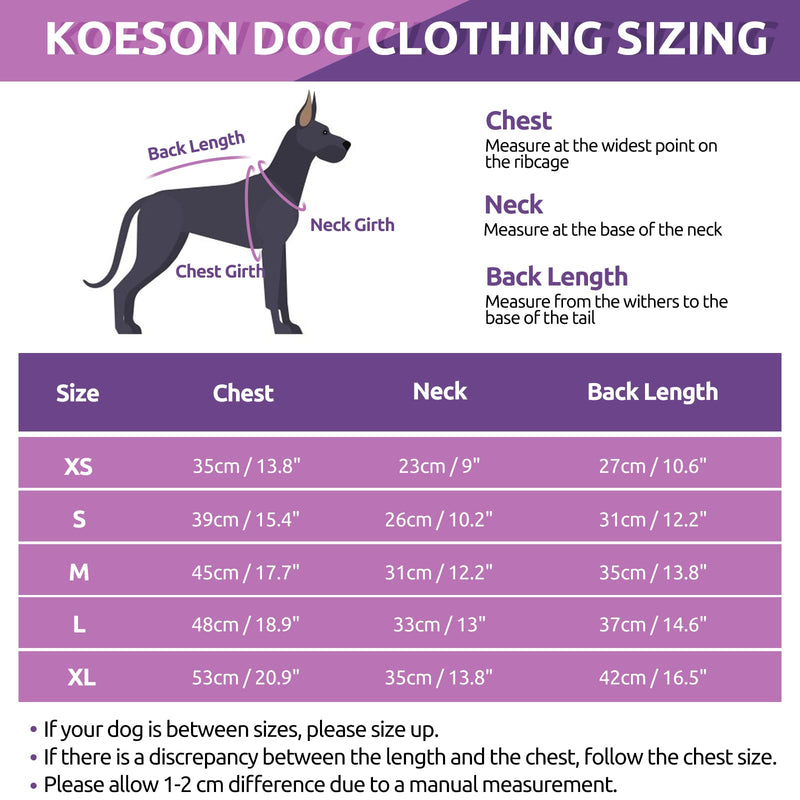 KOESON Dog Recovery Suit, Dog Onesie for Surgery Female Dog Surgery Recovery Suit Anti-Licking, E-Cone Alternative Long Sleeve Dog Pajamas for Small Dogs Pet Shedding Suit Large Purple - BeesActive Australia