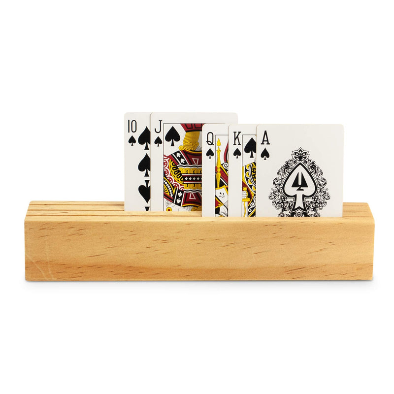 Sterling Games Solid Wooden 9" Playing Cards Holder Set of 4 - BeesActive Australia
