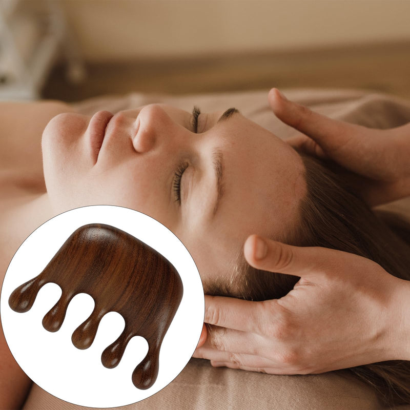 2 Pcs Wooden Massage Comb, Scalp Massager Wide Tooth Hair Massager Scalp Multi Functional Wooden Wide Tooth Comb for Men Women - BeesActive Australia