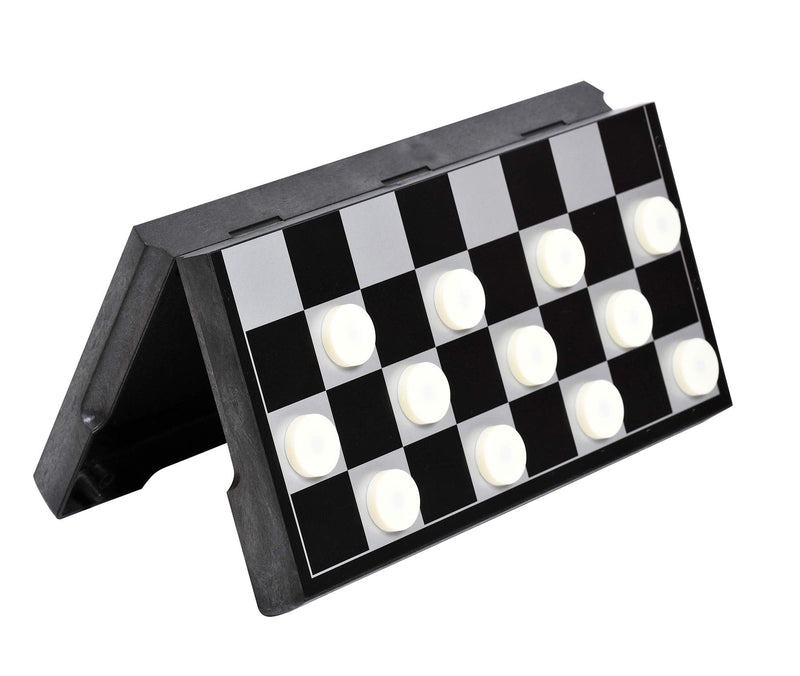 Outside Inside Backpack Board Games, Compact, Foldable, Magnetic, Travel Size for Camping and Travel Checkers - BeesActive Australia