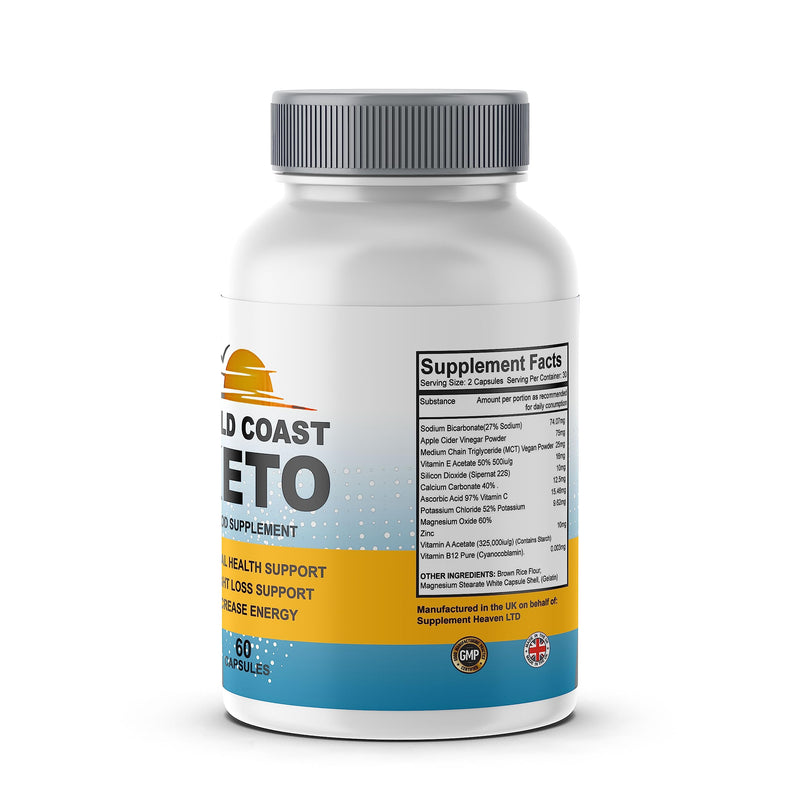 Gold Coast Keto - Ketogenic - Best Weight Loss Support for Men & Women - 1 Month Supply - SUPPLEMENT HEAVEN - BeesActive Australia