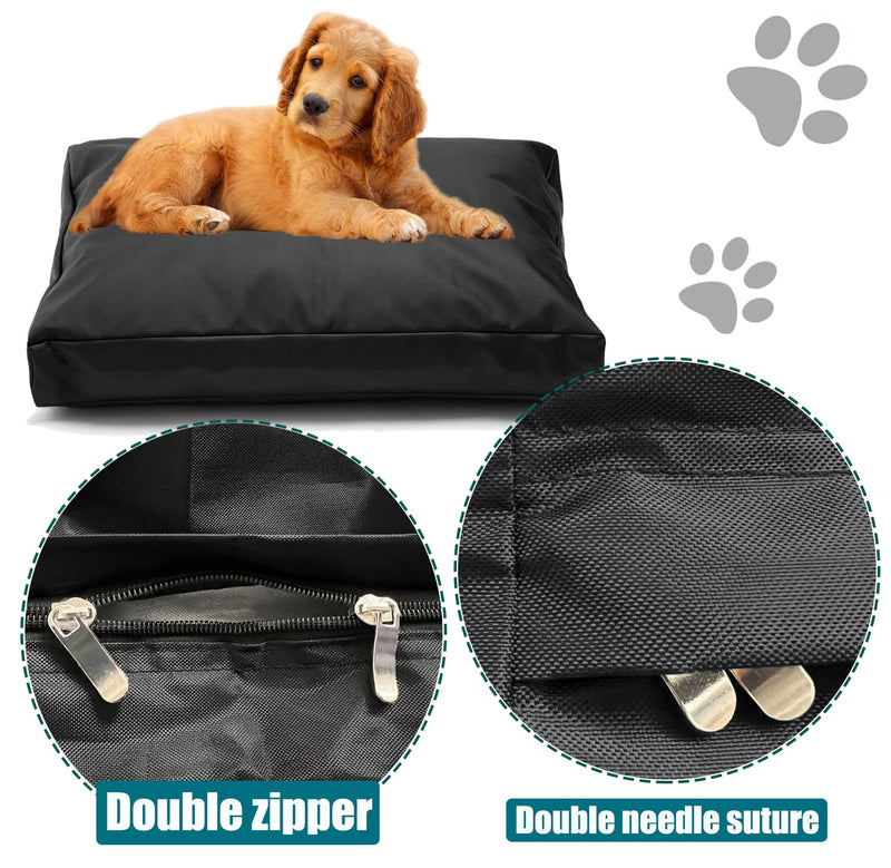 Aacabo Replacement Dog Bed Cover,Heavy Duty Tear Resistant Waterproof Removable Reusable Dog Bed Covers with Zipper-Cover Only Large - BeesActive Australia