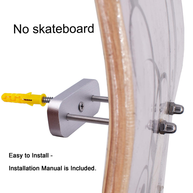 YYST Skateboard Floating Deck Display Skateboard Floating Wall Mount Long Board Wall Hanger- Patent Pending - Type A 1 - BeesActive Australia
