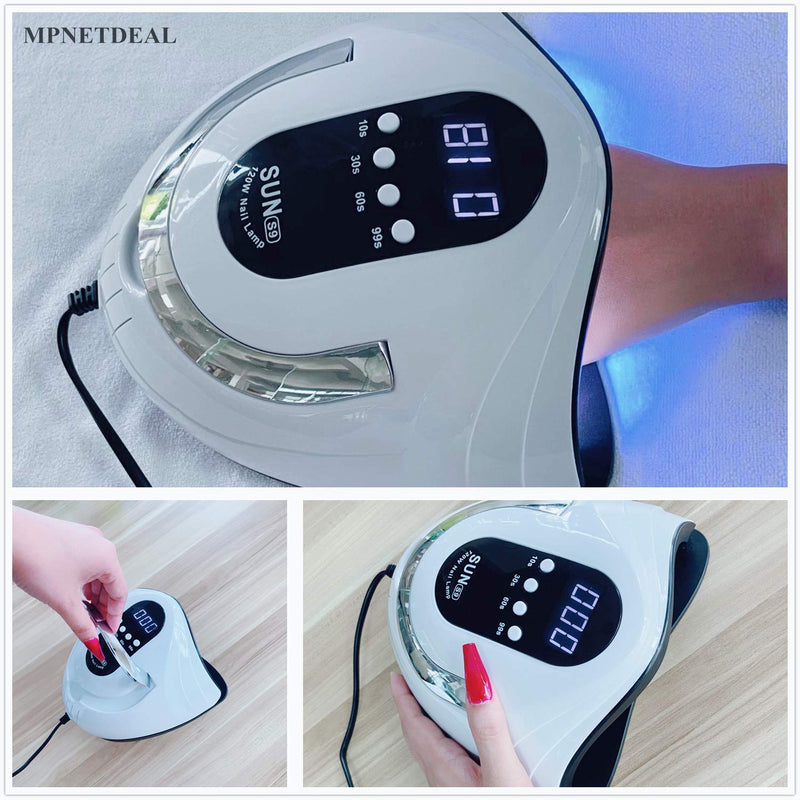 MPNETDEAL 120w Nail Curing Lamp with Auto Smart Sensor Drying Light for Gel Nails Fast Dryer - BeesActive Australia