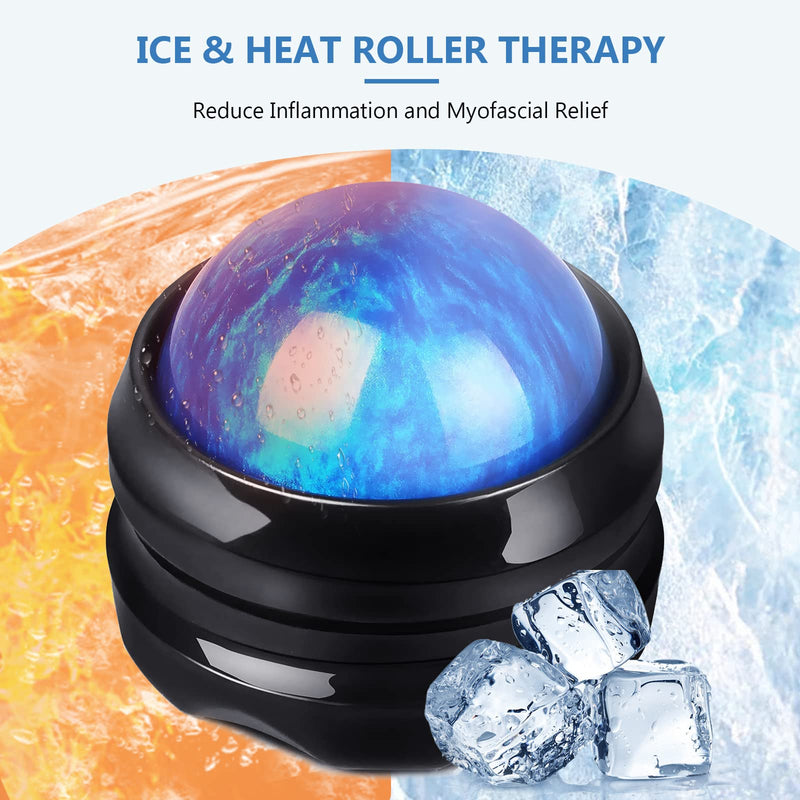 Manual Massage Ball, WANDiORY Roller Back Massager Great for Relax and Therapy, Deep Tissue Massage Tool to Relief Full Body, Sore Muscle, Neck, Shoulders, Feet, Joint Pain, Stiffness(Blue) 1-Pack-Blue - BeesActive Australia
