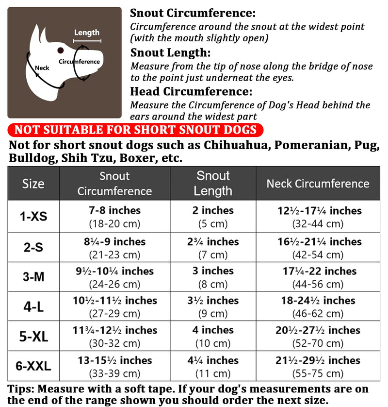 Dog Muzzle, Breathable Basket Muzzles for Small, Medium, Large and X-Large Dogs, Stop Biting, Barking and Chewing XL - Labrador Black - BeesActive Australia