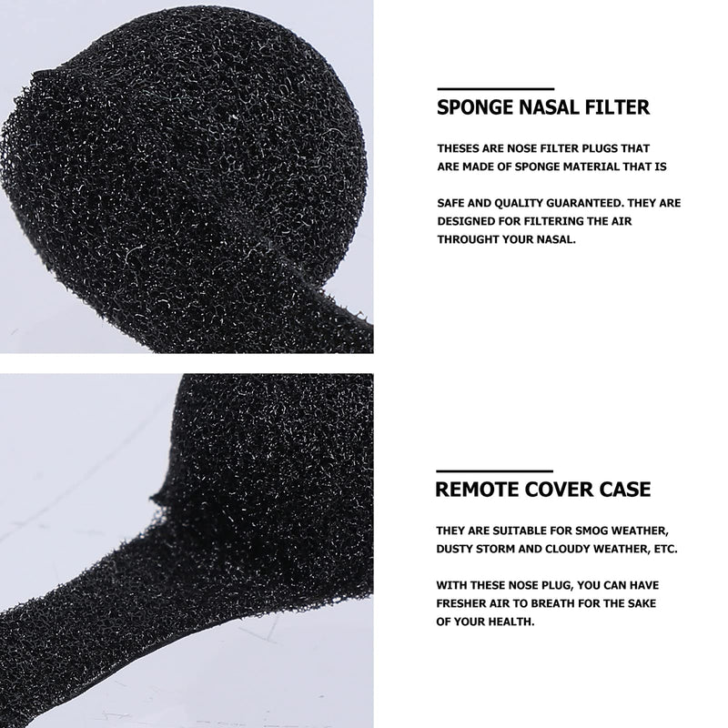 50pcs Disposable Nose Filter Plug Anti-dust Protection Breathable Anti Snore Devices Filters for Sunless Airbrush Spray Tanning (Black) Black - BeesActive Australia