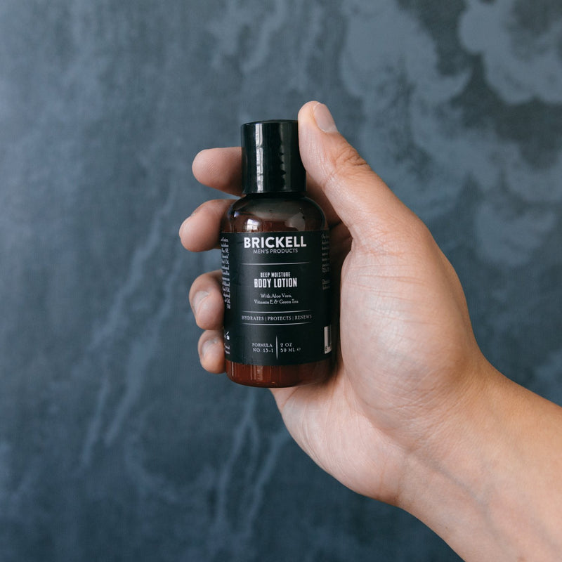 Brickell Men's Deep Moisture Body Lotion for Men, Natural and Organic Protects and Hydrates Dry Skin, 2 Ounce, Scented - BeesActive Australia