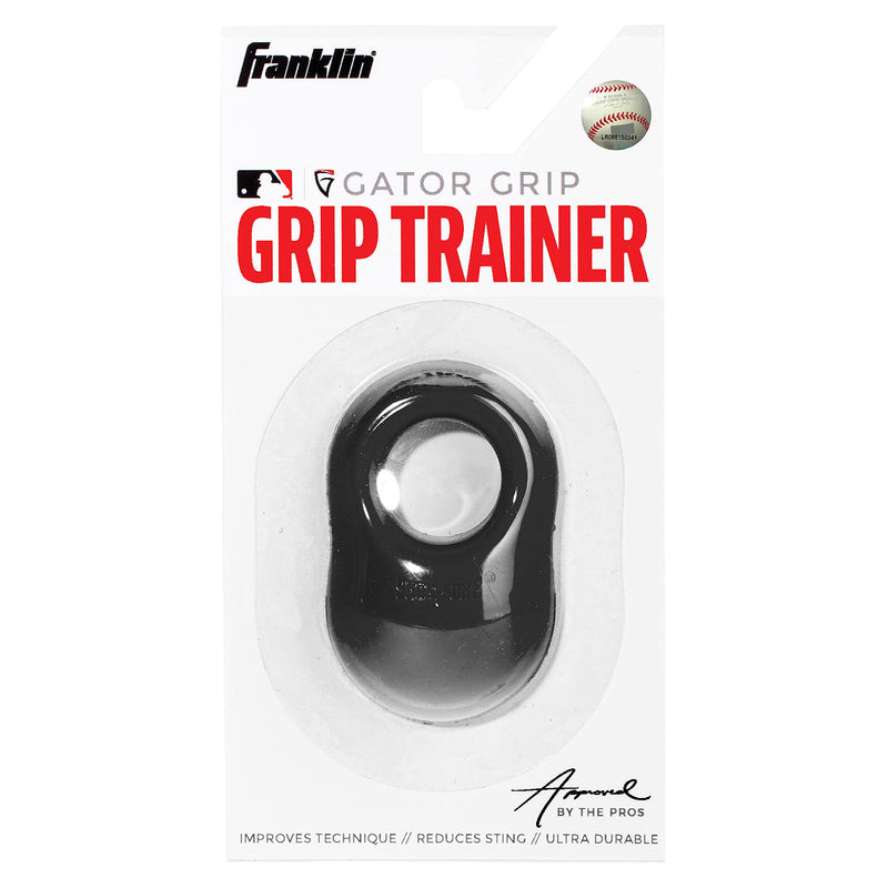 Franklin Sports Baseball Bat Swing Trainer - Gator Grip Grip Trainer - Baseball and Softball Hitting Aid - Knuckle Aligner and Swing Trainer Black - BeesActive Australia