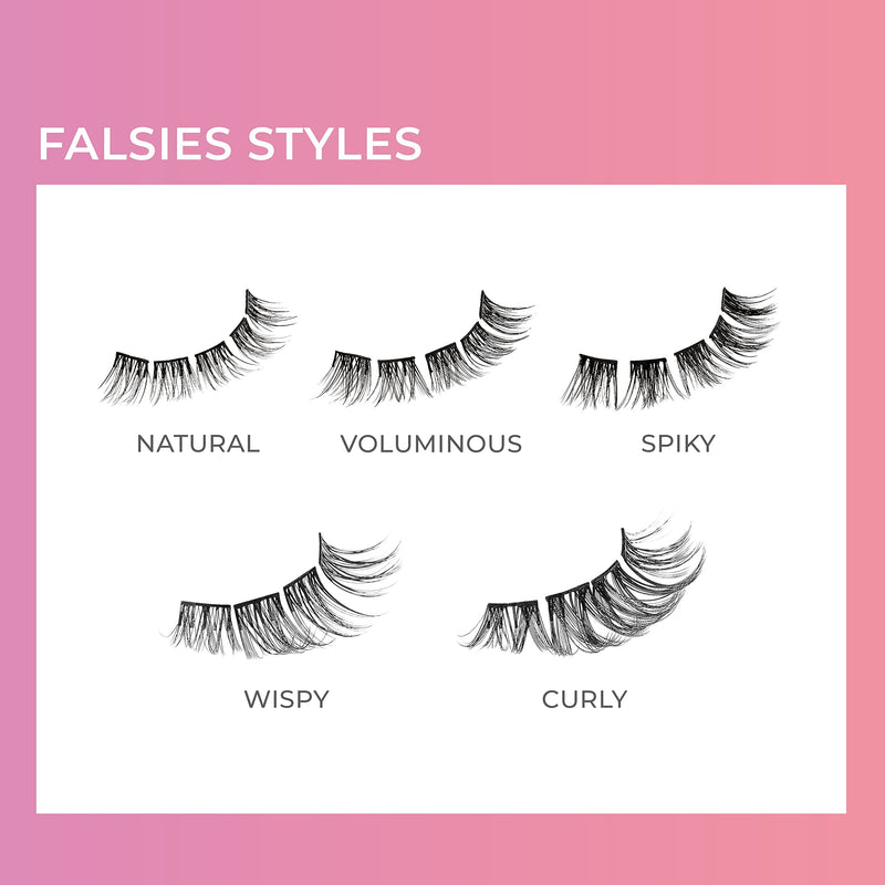 KISS imPRESS Press-On Falsies Eyelash Clusters Kit, Natural, Black, Fuss Free, Invisible Band, Natural, 24 Hours, No Damage, No Sticky Residue, Gorgeous, Flawless, Quick & Easy | 20 Clusters - BeesActive Australia
