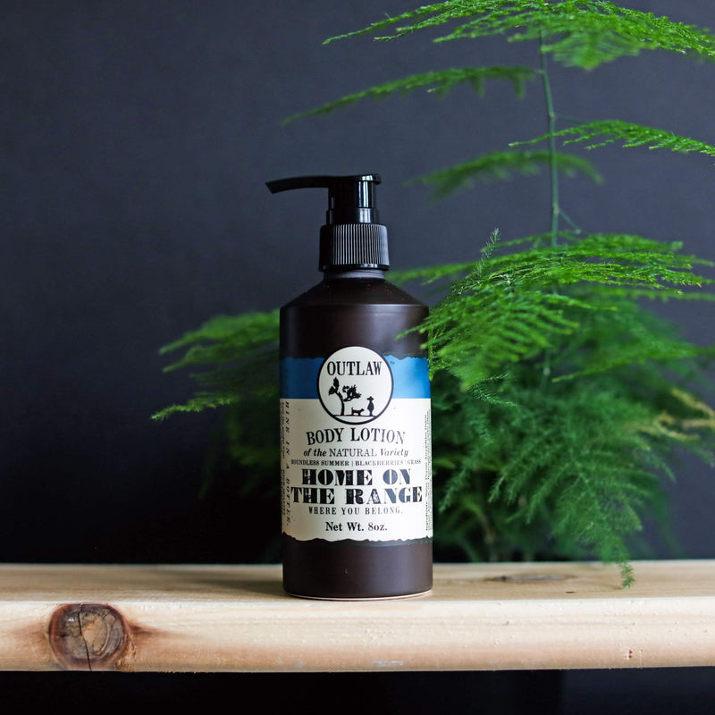 Outlaw Home On The Range Natural Fresh-Scented Summer-Inspired Lotion - The Smell of Peace - Ripe Blackberries, Fresh Laundry, And Just-Cut Grass - Men's And Women's Lotion - 8 fl. oz. - BeesActive Australia