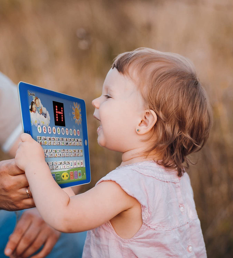 Boxiki kids Spanish-English Learning Bilingual Tablet Educational Toy with LED Screen Display. Learn Spanish and English with ABC Games and Spelling. Kids Love Our Interactive Educational Toys! - BeesActive Australia